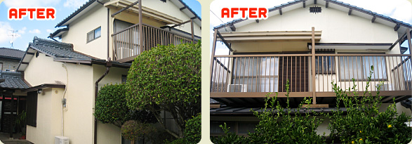 住宅塗装のbefore/after