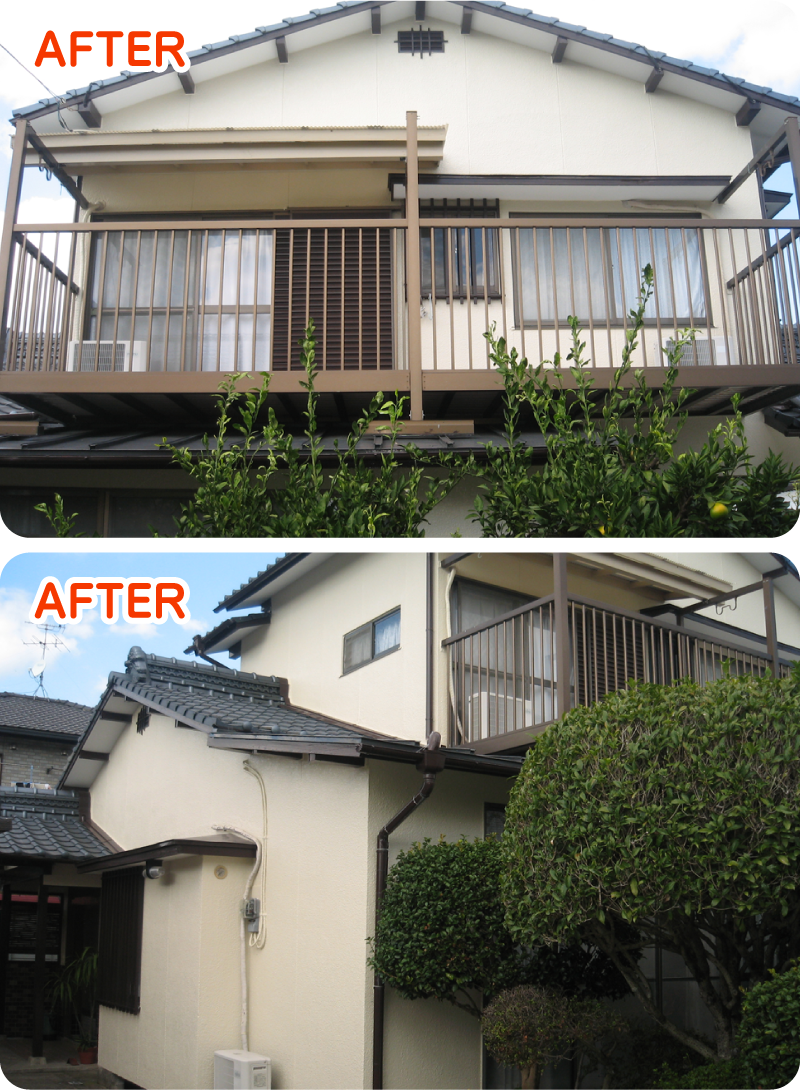 住宅塗装のbefore/after