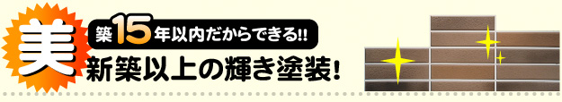 新築以上の輝き塗装！