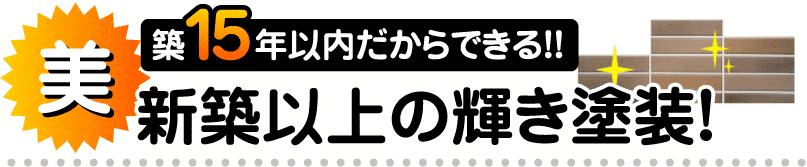 新築以上の輝き塗装！